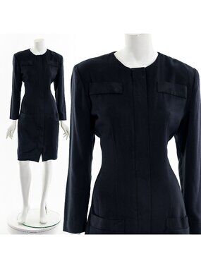 Krizia Blazer Coat Dress Tailored Dress